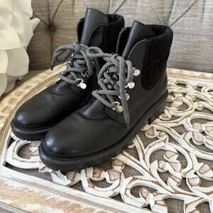 Aquatalia Black Leather Boots Women’s 9